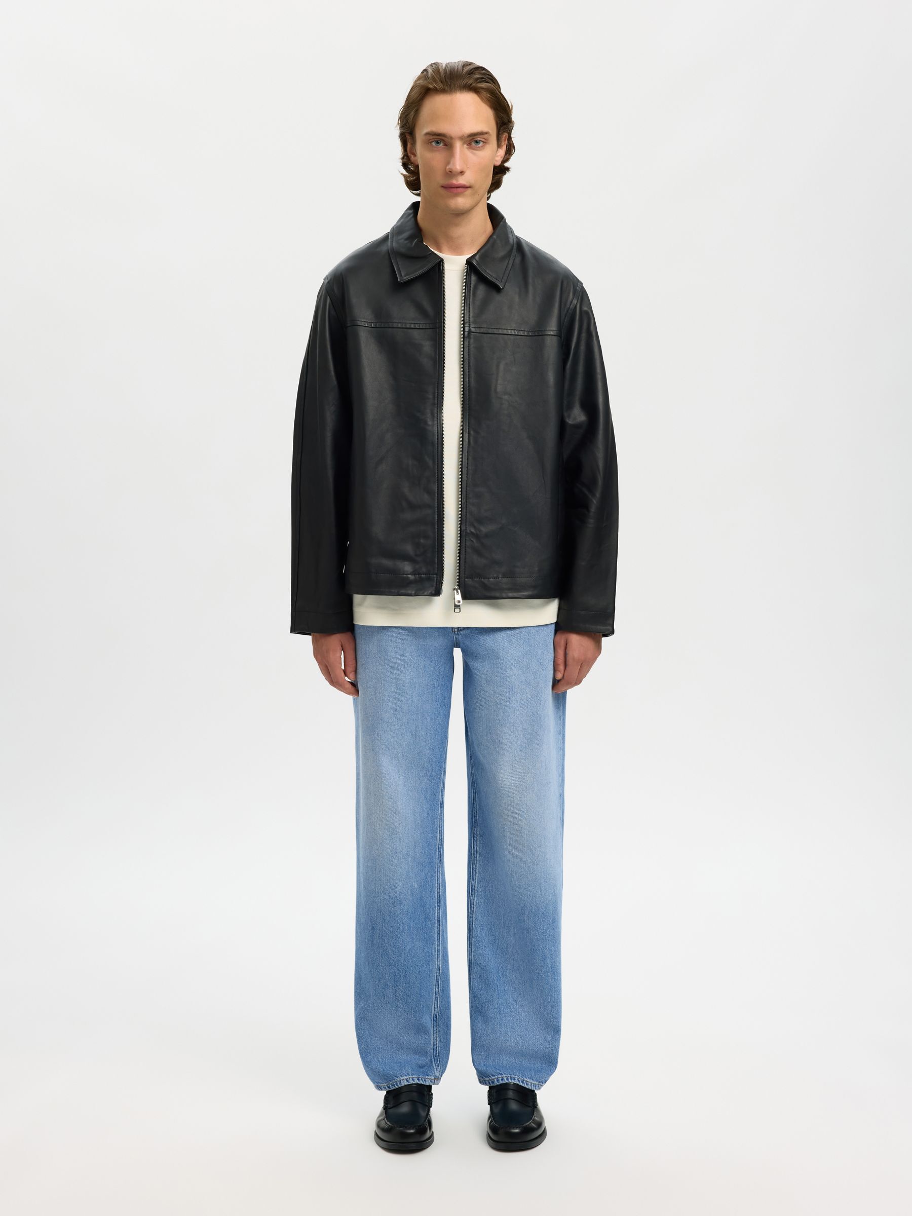 220 LOOSE-FIT JEANS, Light Blue Denim, highres