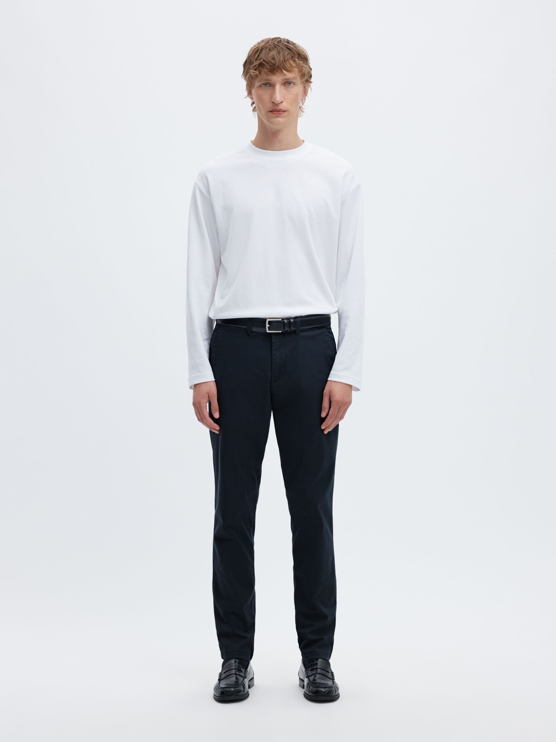 175 SLIM FIT FLEX CHINOS | Blue | Selected