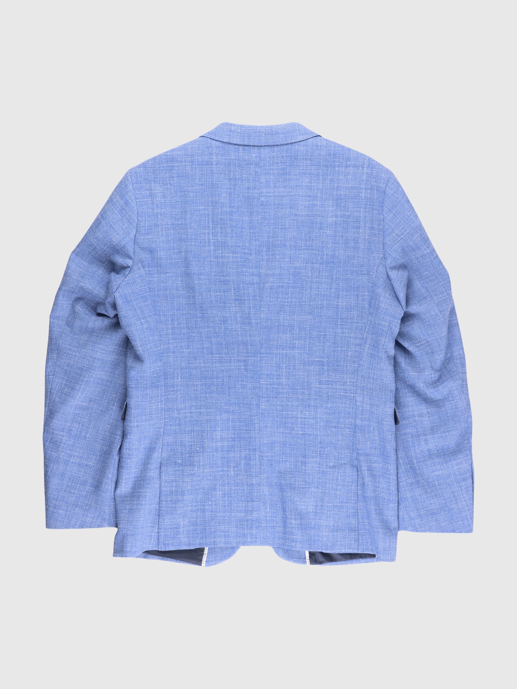 LIGHTWEIGHT SINGLE-BREASTED BLAZER, Light Blue, highres