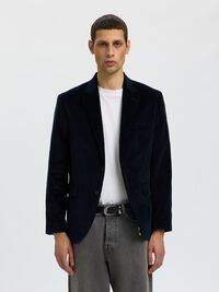 CORDUROY BLAZER, Dark Navy, highres