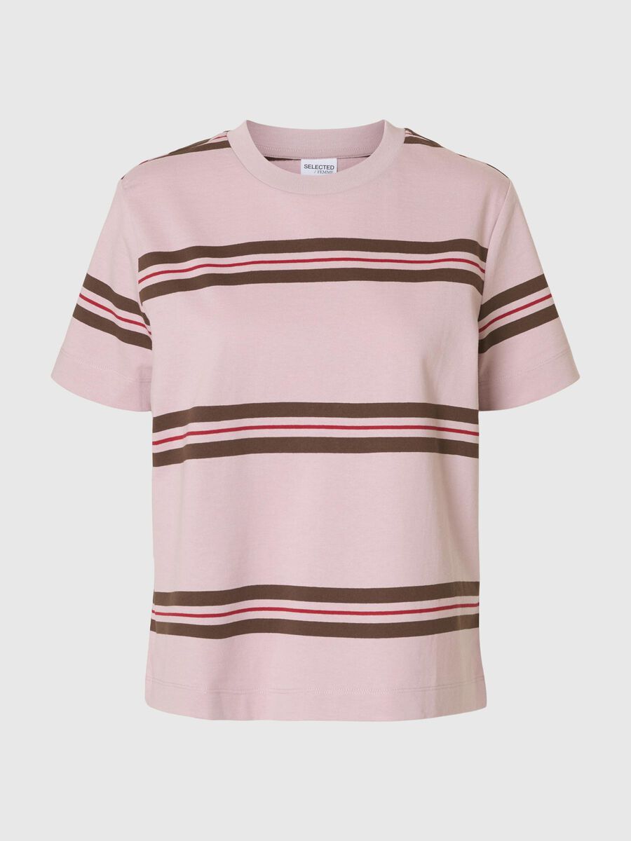 Selected BOXY FIT  SHORT-SLEEVED T-SHIRT, Bleached Mauve, highres - 16099323_BleachedMauve_1221913_001.jpg