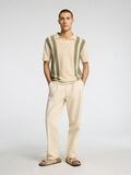 Selected SHORT SLEEVED KNITTED POLO SHIRT, Oatmeal, highres - 16096197_Oatmeal_1151787_008.jpg
