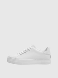 LEDER SNEAKERS, White, highres