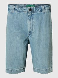 SELVEDGE DENIM SHORTS, Light Blue, highres