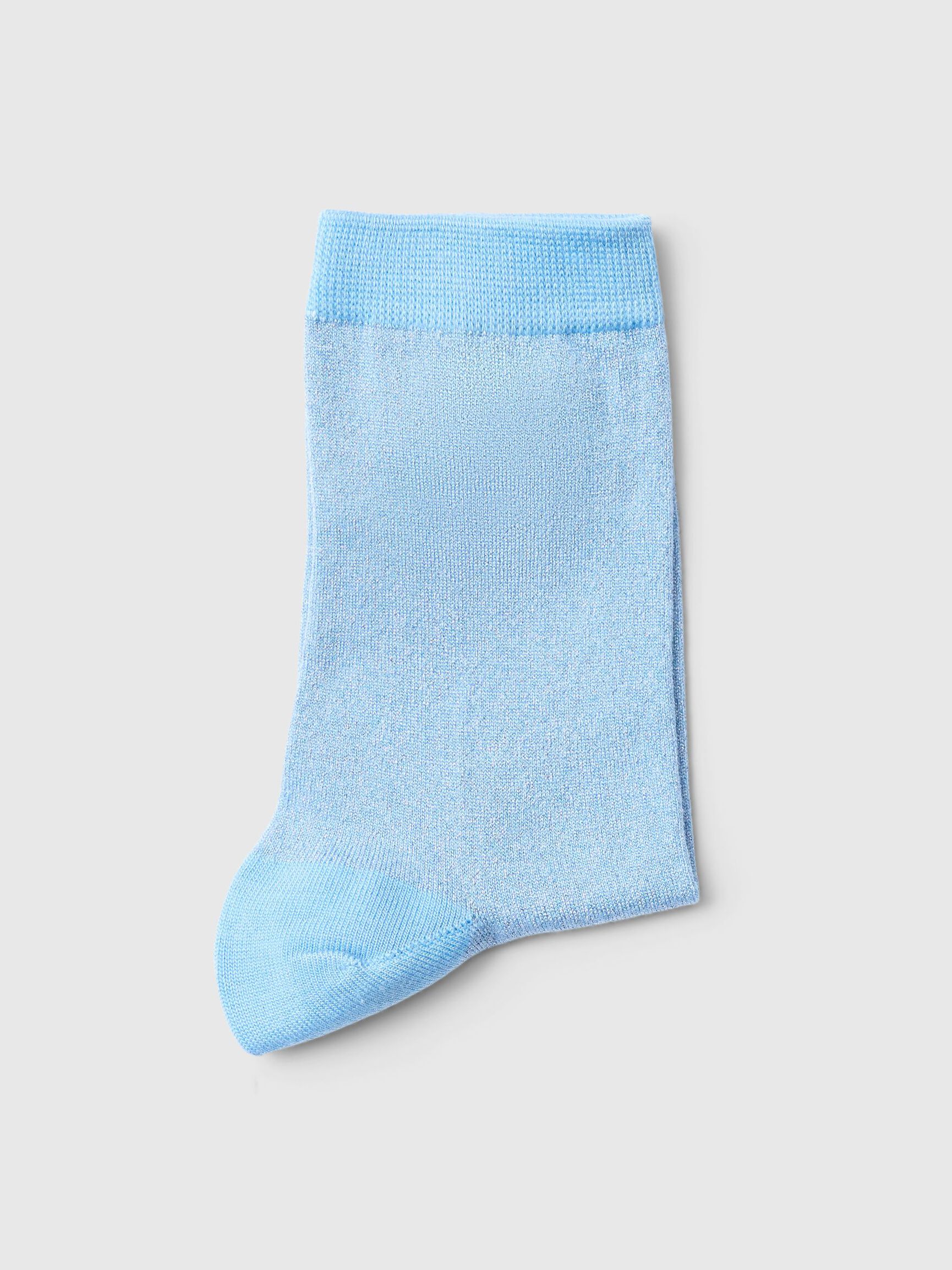 GLITZER GESTRICKTE SOCKEN, Blissful Blue, highres