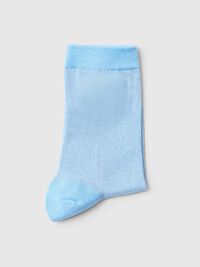 GLITZER GESTRICKTE SOCKEN, Blissful Blue, highres