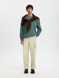 COTTON SWEATSHIRT, Balsam Green, highres