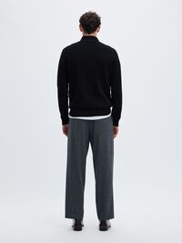 HALF-ZIP JUMPER, Anthracite, highres