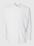 Selected BANDED COLLAR SHIRT, White, highres - 16094088_White_001.jpg