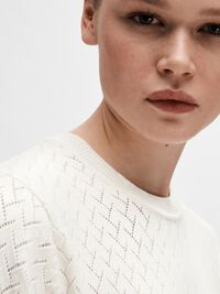 EN MAILLE DE VISCOSE MÉLANGÉE ROBE MI-LONGUE, Birch, highres