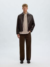 COTTON LONG SLEEVED SHIRT, Cornstalk, highres