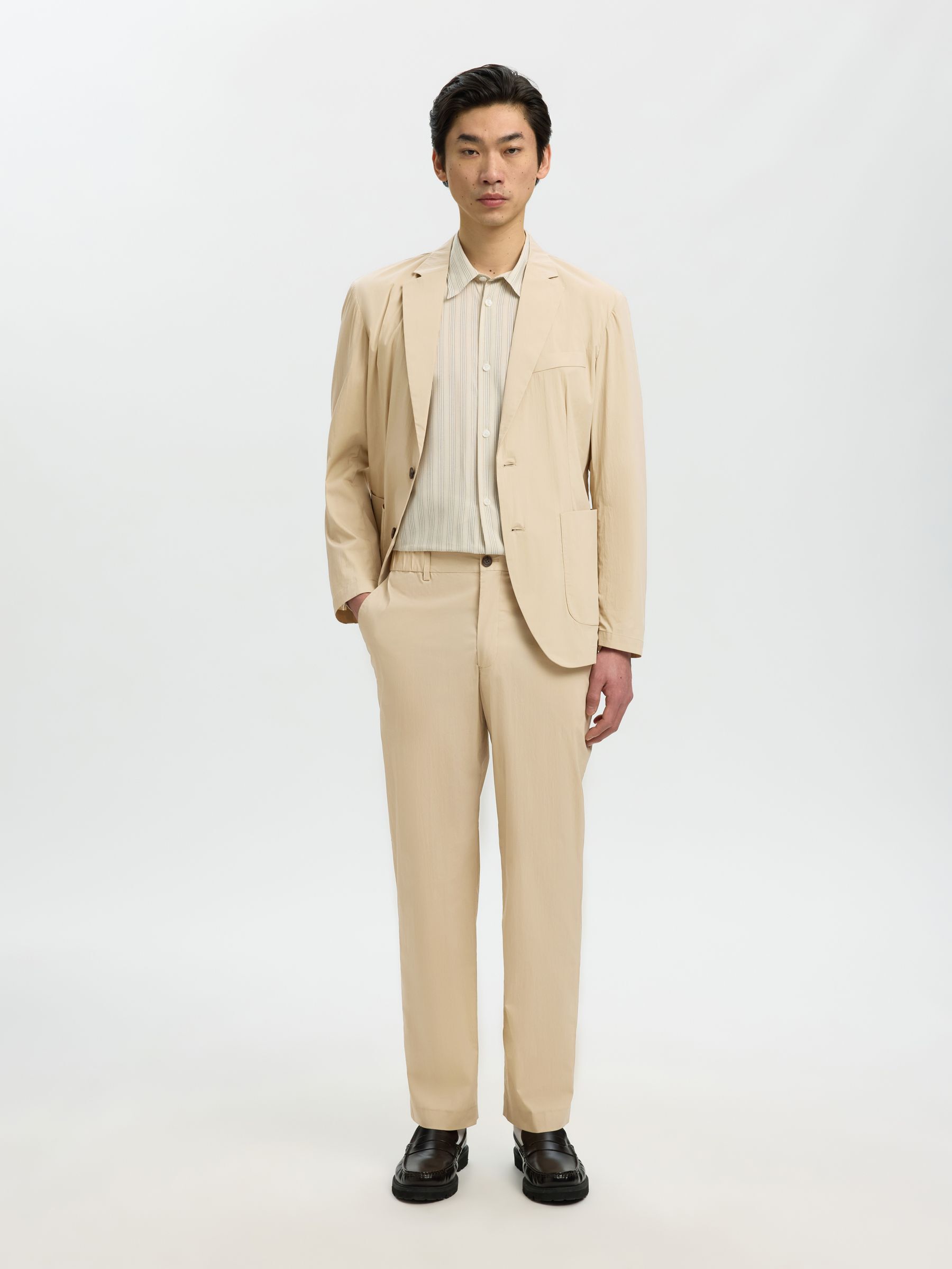 REGULAR FIT BROEK, White Pepper, highres