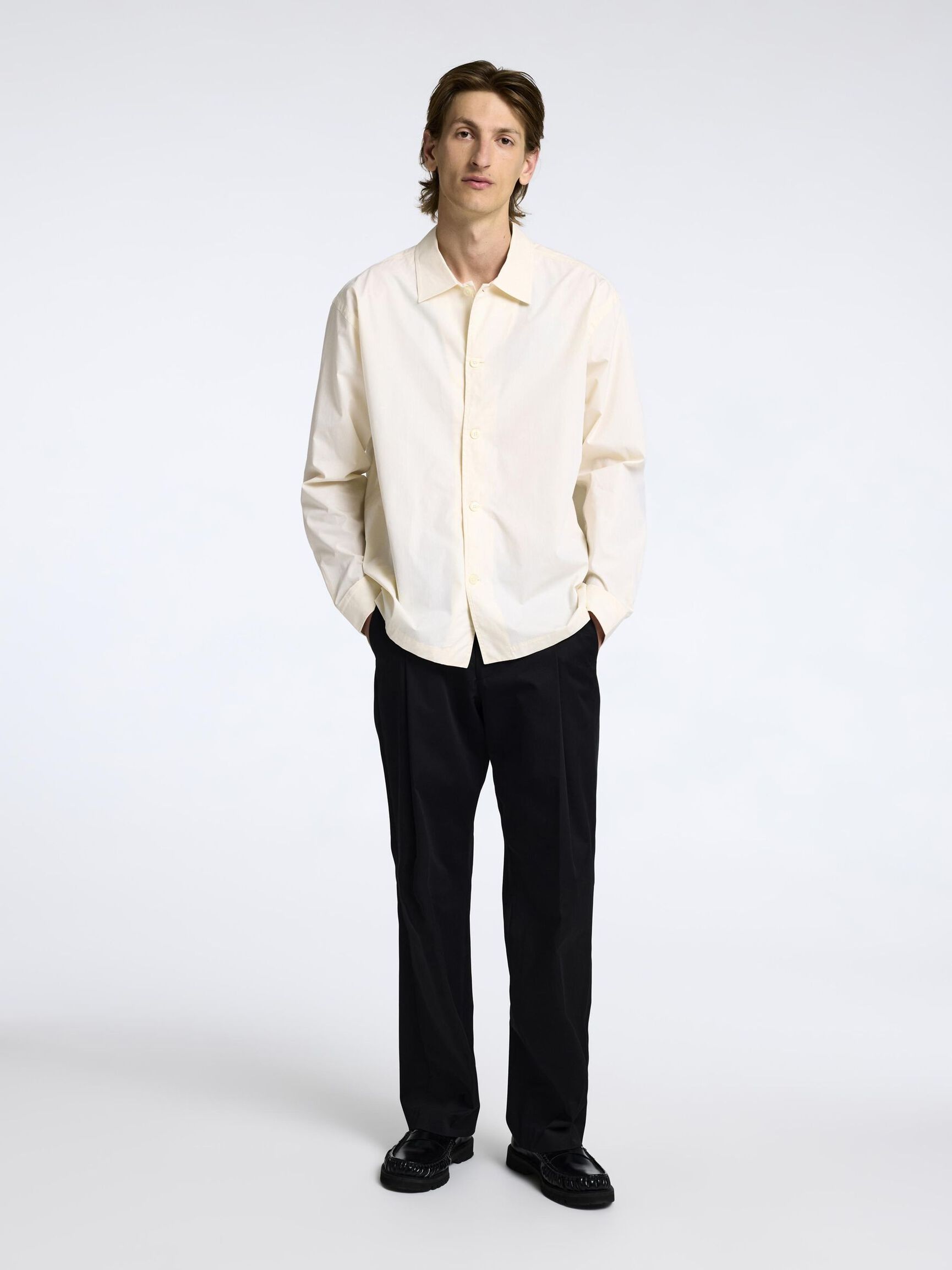 100% COTTON OVERSHIRT, Angora, highres