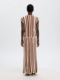 SLEEVELESS KNITTED TOP, Birch, highres