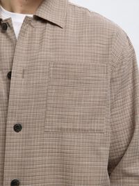 RELAXED FIT OVERSHIRT, Sand, highres