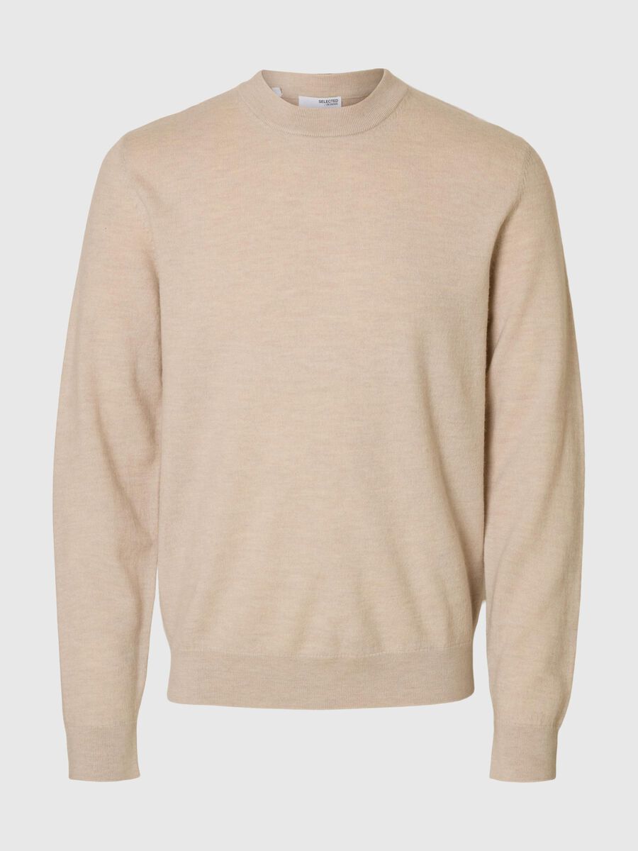 Product tile image - 100% MERINO WOOL PULLOVER, Oatmeal | 16098204_Oatmeal_1197409