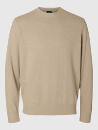 COUPE CLASSIQUE PULL EN MAILLE, Beige, highres