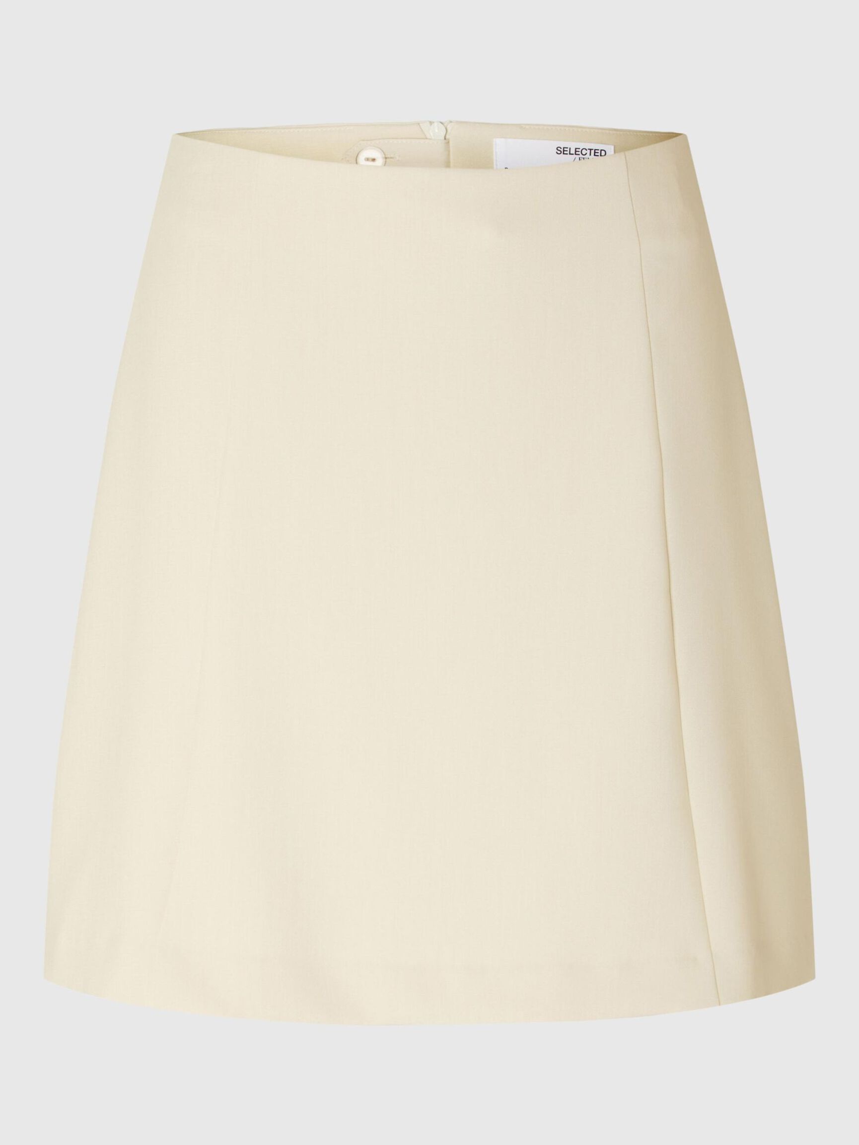 VISCOSE BLEND MINI SKIRT, Birch, highres