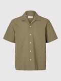 Selected BRODERIE ANGLAISE SHORT SLEEVED SHIRT, Vetiver, highres - 16092789_Vetiver_1105718_001.jpg