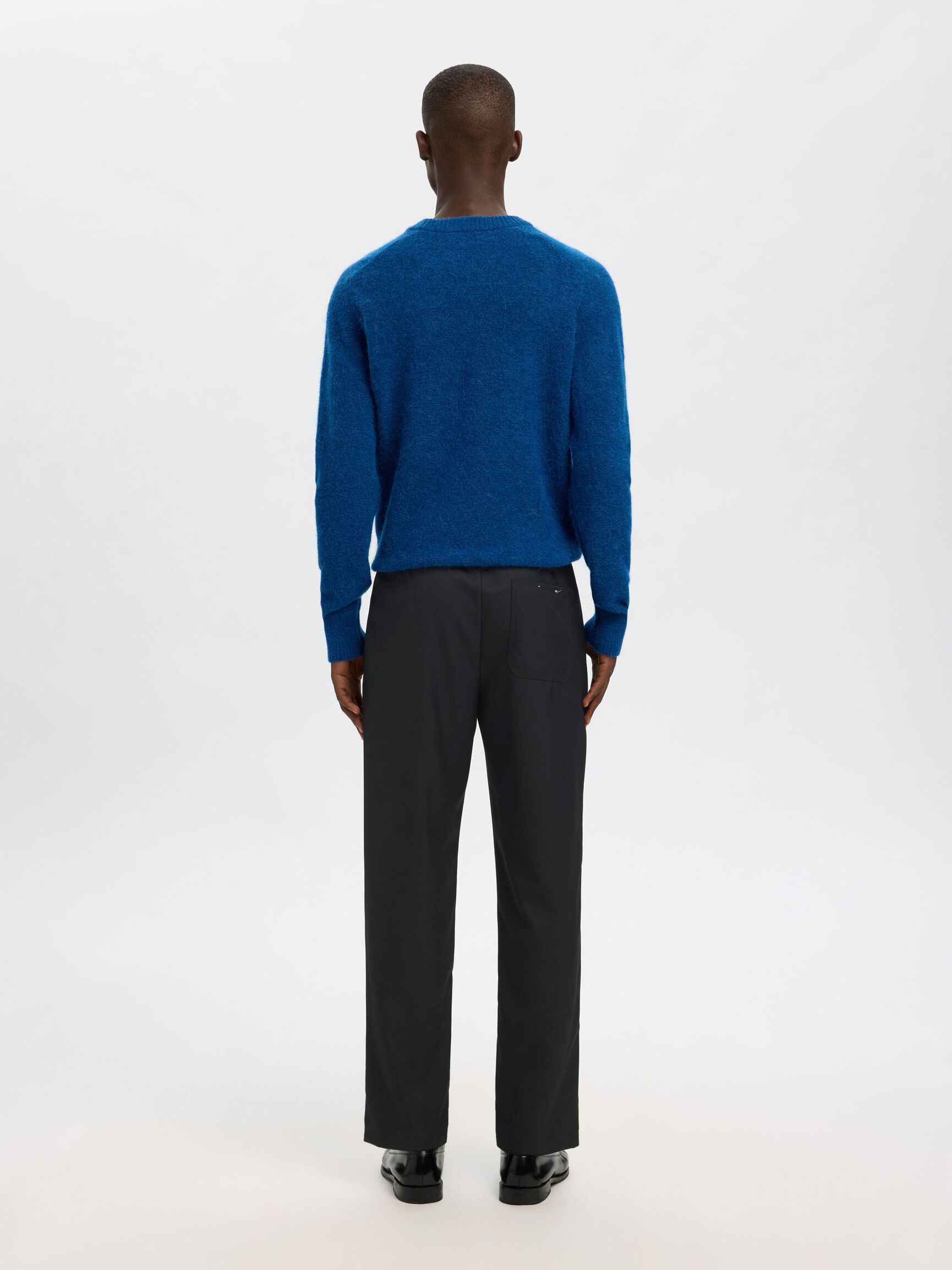 196 STRAIGHT-LEG BROEK, Black, highres