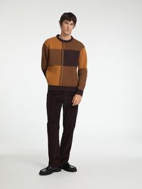 CORDUROY RECHTE BROEK, Chocolate Torte, highres