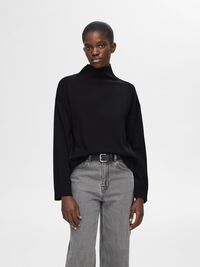 100% MERINOWOL COLTRUI, Black, highres