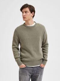 LONG SLEEVED JUMPER, Vetiver, highres