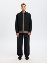 RELAXED FIT TWILL SHIRT, Vetiver, highres