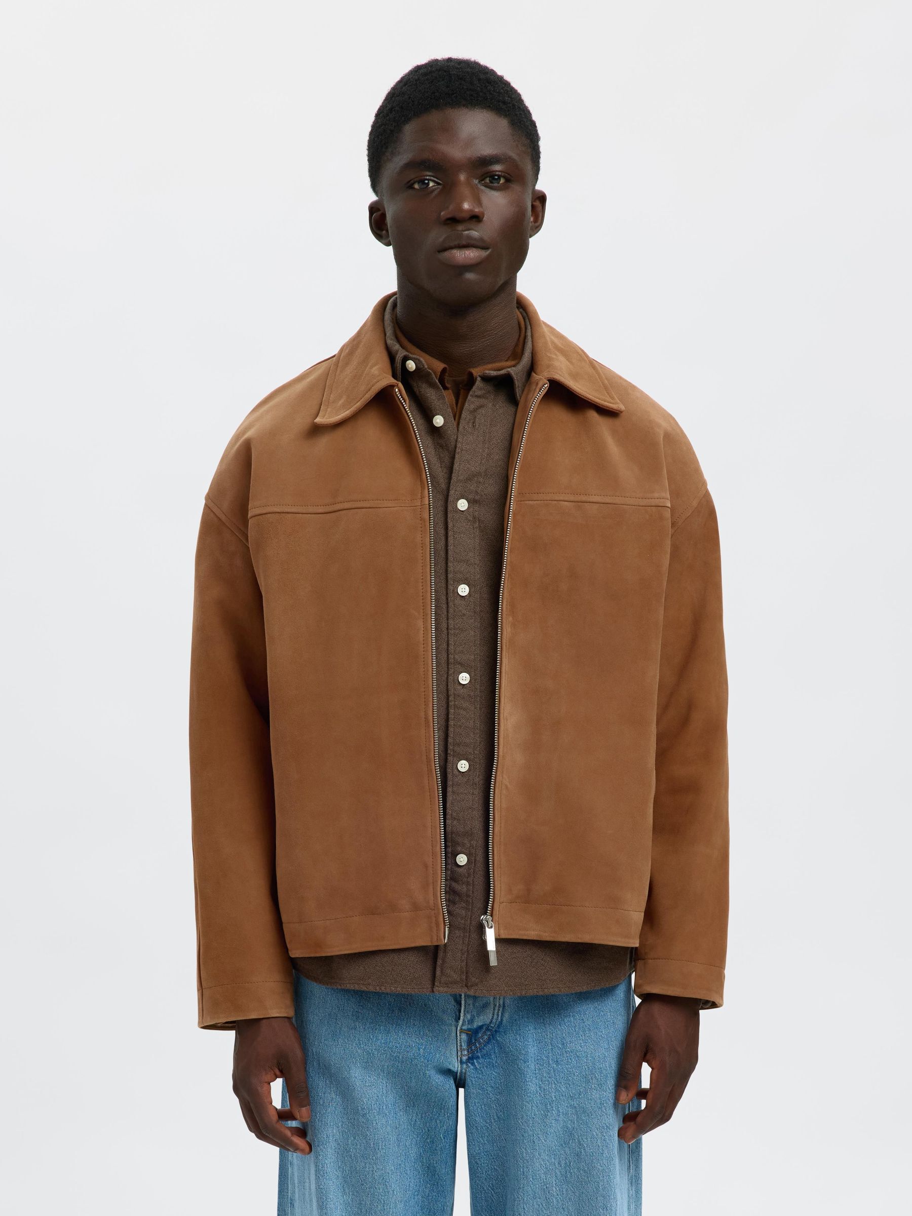 ジャケット・アウター SCAPA suede tailored jacket brown SCAPA suede tailored jacket brown - メルカリ