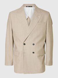 100% WOLL ZWEIREIHIGER BLAZER, Egret, highres