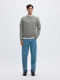 KASJMIER JUMPER, Light Grey Melange, highres