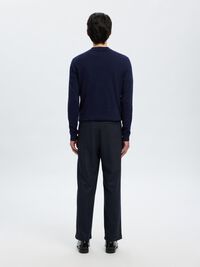 ULLBLANDNING KOSTYMBYXOR, Dark Navy, highres