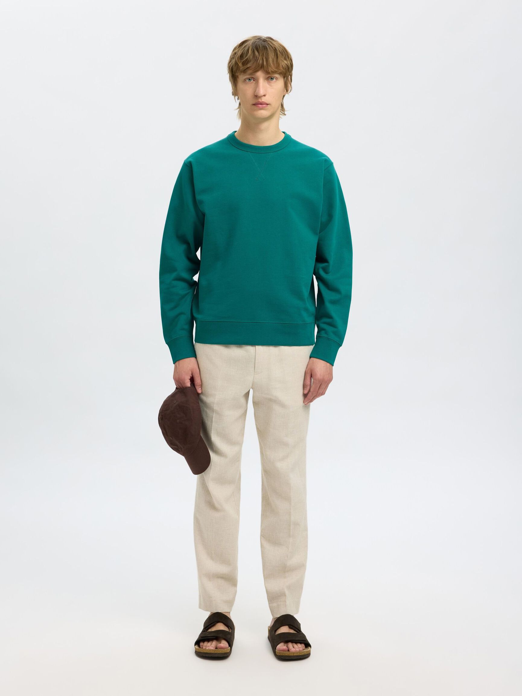 100% BAUMWOLL SWEATSHIRT, Bayou, highres