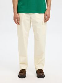 COUPE AMPLE PANTALON CARGO, Egret, highres
