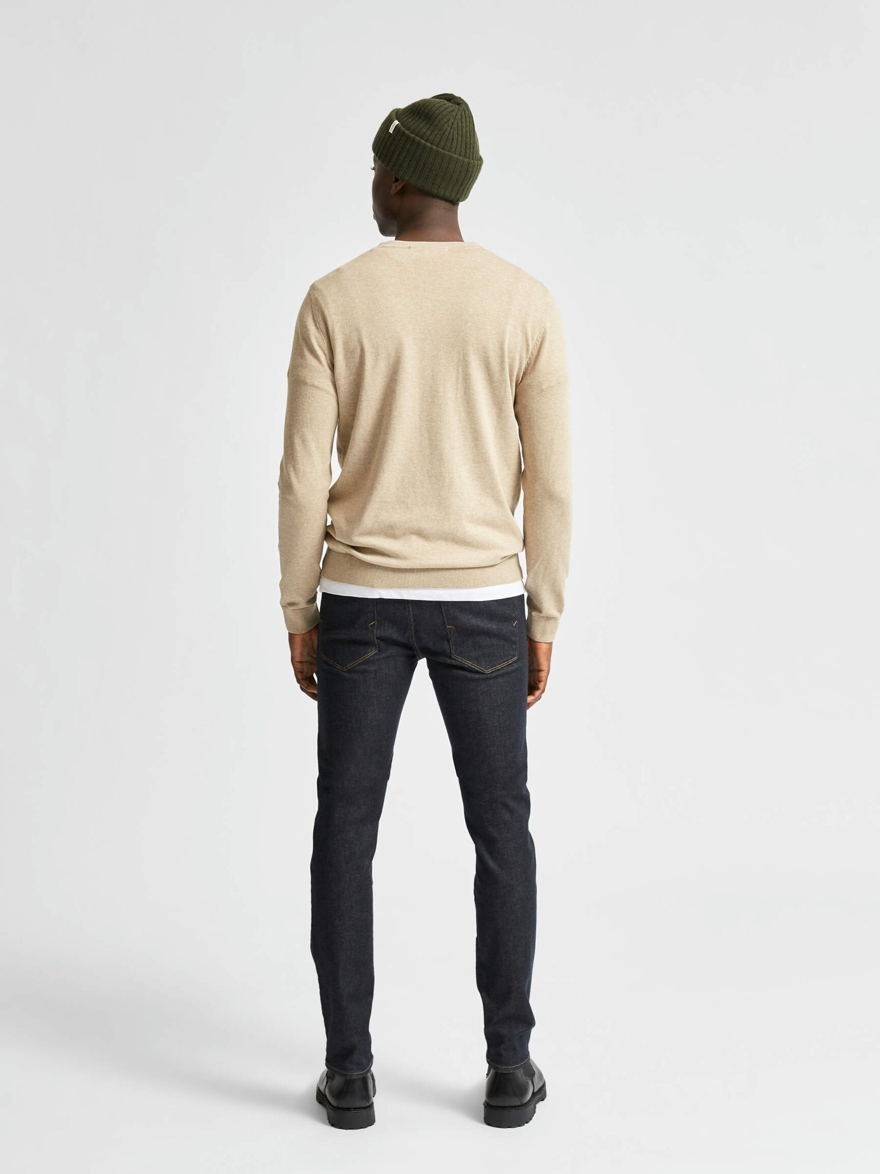 LONG-SLEEVED CREWNECK JUMPER, Kelp, highres
