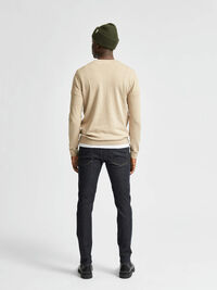 LONG-SLEEVED CREWNECK JUMPER, Kelp, highres