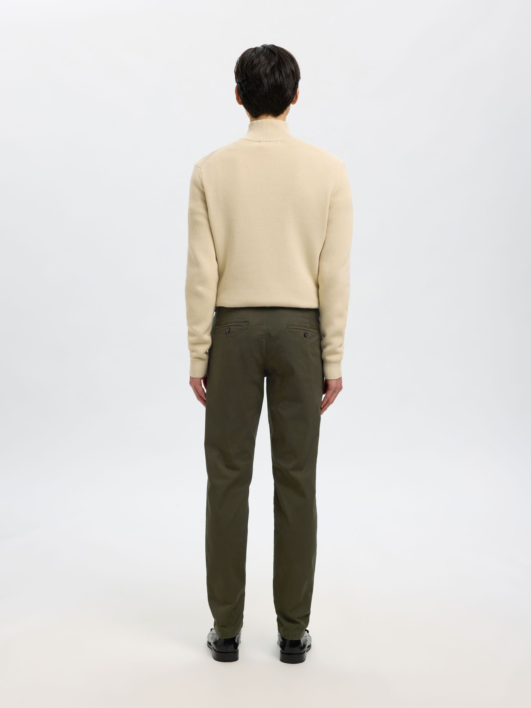 175 SLIM FIT FLEX CHINO, Forest Night, highres