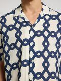 Selected PATTERNED SHORT SLEEVED SHIRT, Egret, highres - 16088360_Egret_1165905_006.jpg