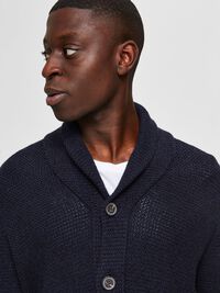 SCHALKRAGEN STRICKJACKE, Maritime Blue, highres