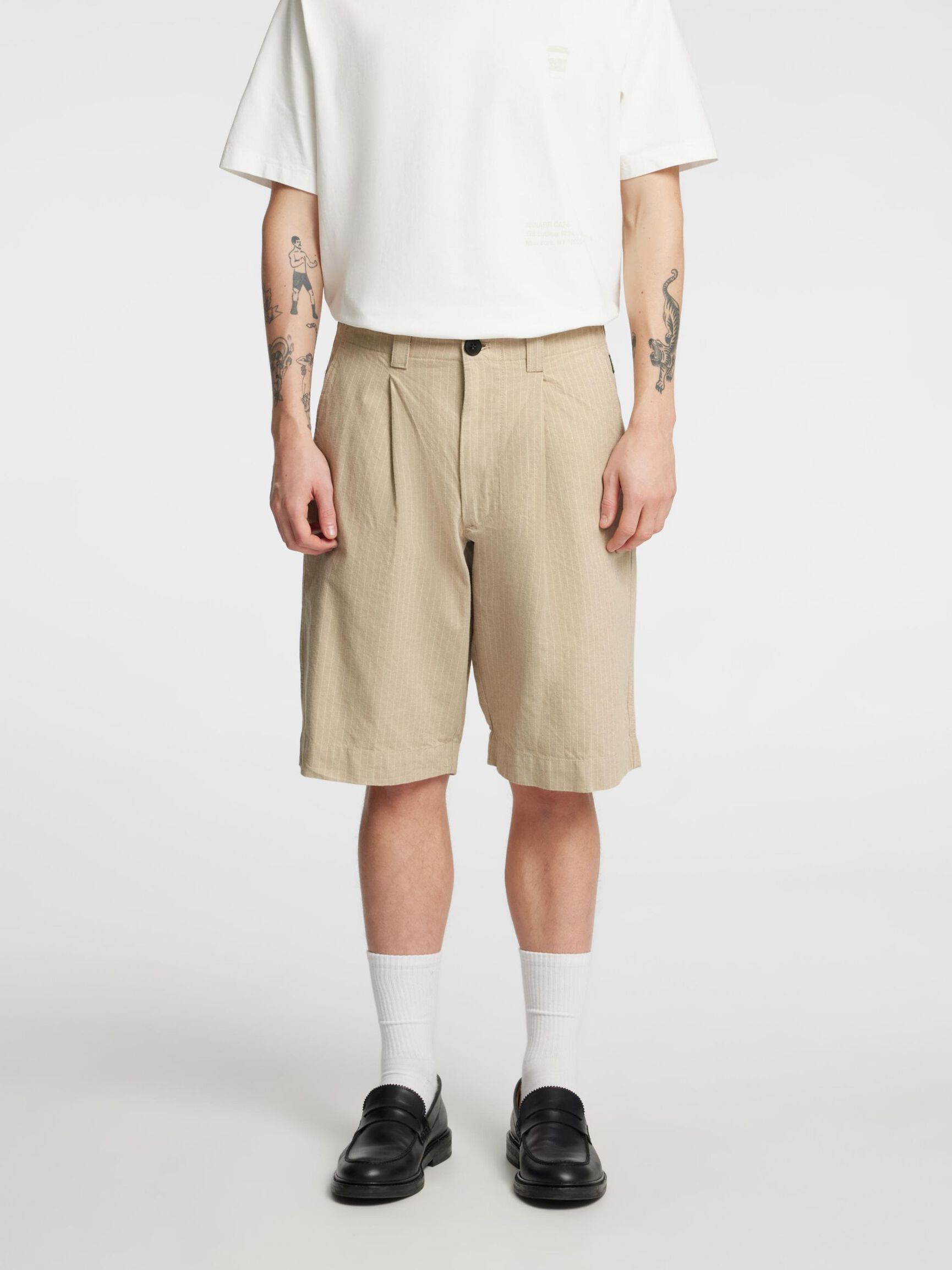 LOOSE FIT SHORTS, Weathered Teak, highres