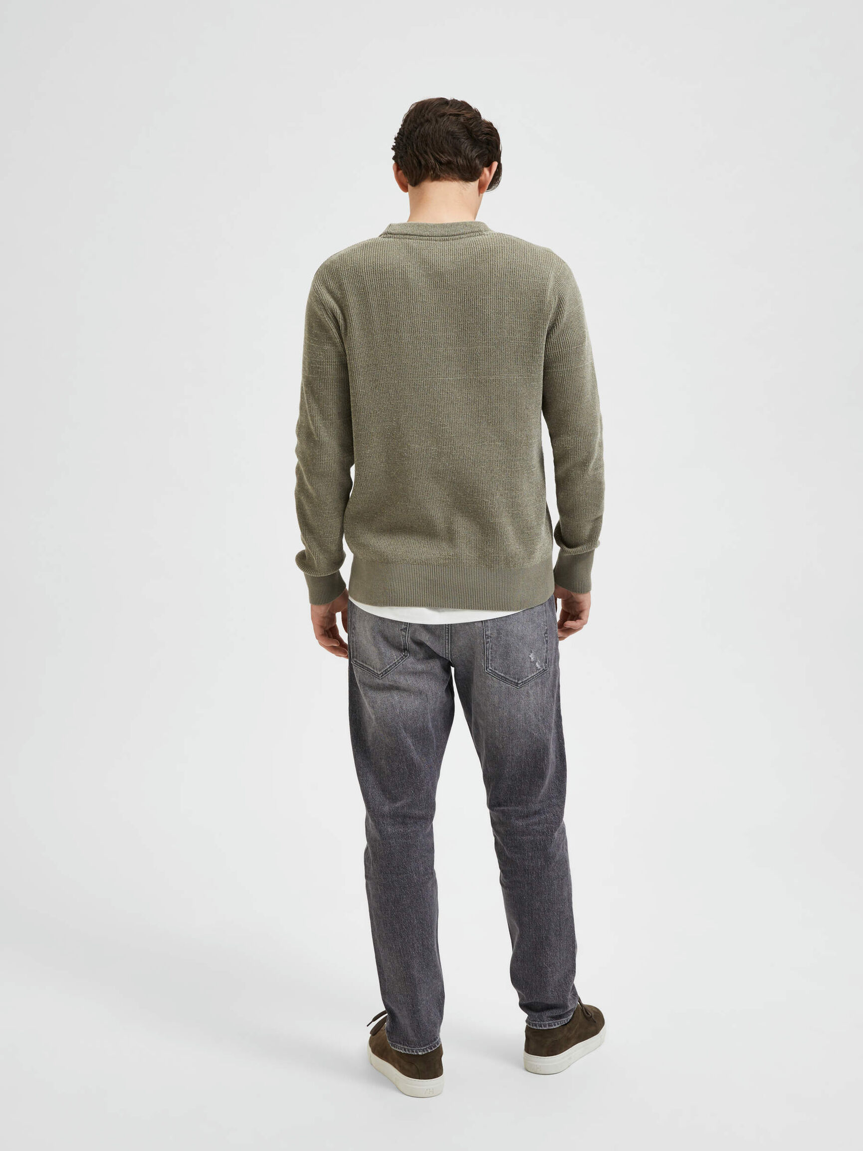 LONG SLEEVED JUMPER, Vetiver, highres