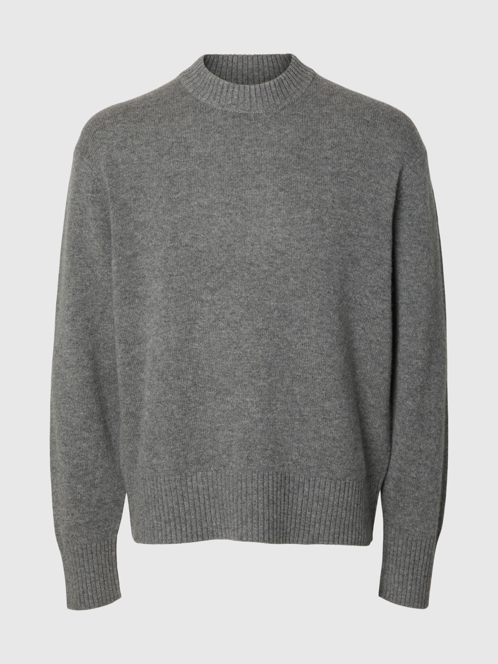 KASJMIERMIX TRUI, Medium Grey Melange, highres