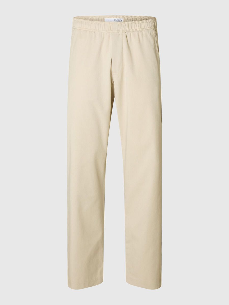 Selected CLASSIC TAPERED TROUSERS, Oatmeal, highres - 16096743_Oatmeal_001.jpg
