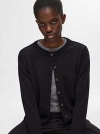 100% WOOL  LONG SLEEVED TOP, Steel Gray, highres