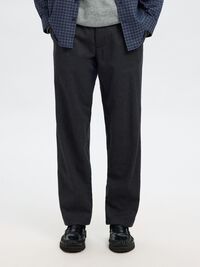 196 PANTALON DROIT, Dark Grey, highres
