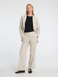 TAILORED WIDE-LEG TROUSERS, Nomad, highres