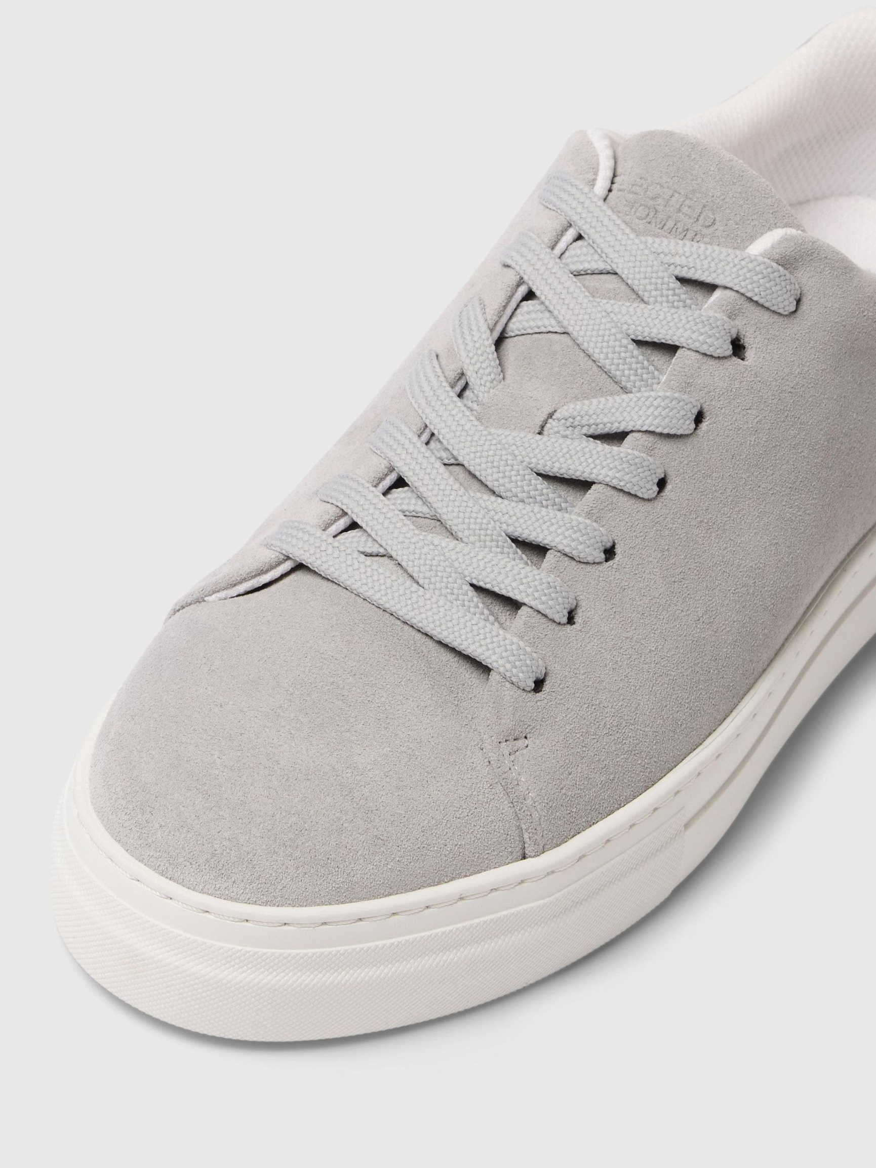 CHUNKY WILDLEDER SNEAKERS, Grey, highres