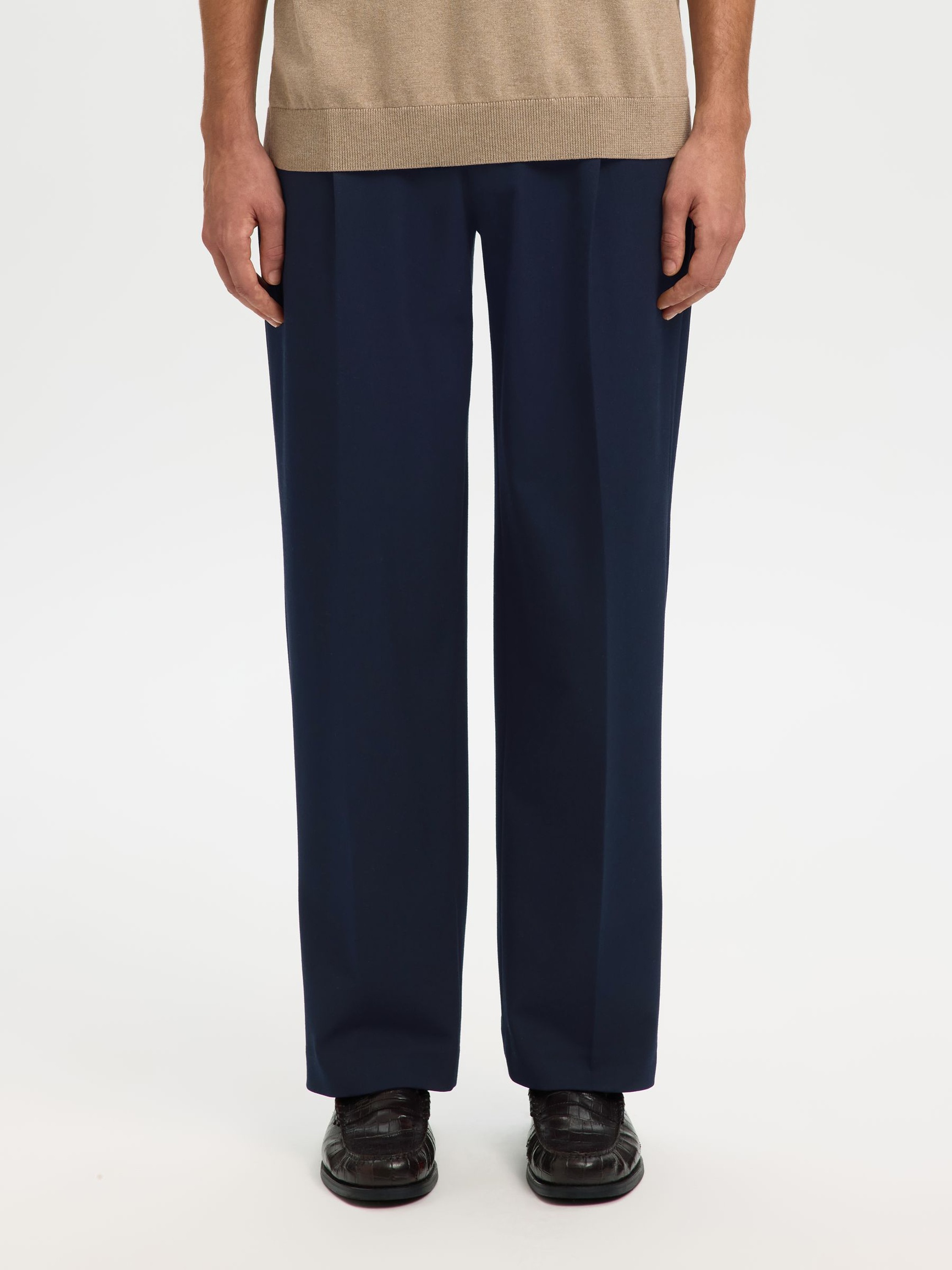 220 CORTE HOLGADO PANTALONES, Navy Blazer, highres