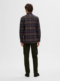 FLANNEL SHIRT, Black, highres