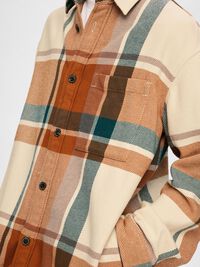 KARIERTES OVERSHIRT, Sugar Almond, highres